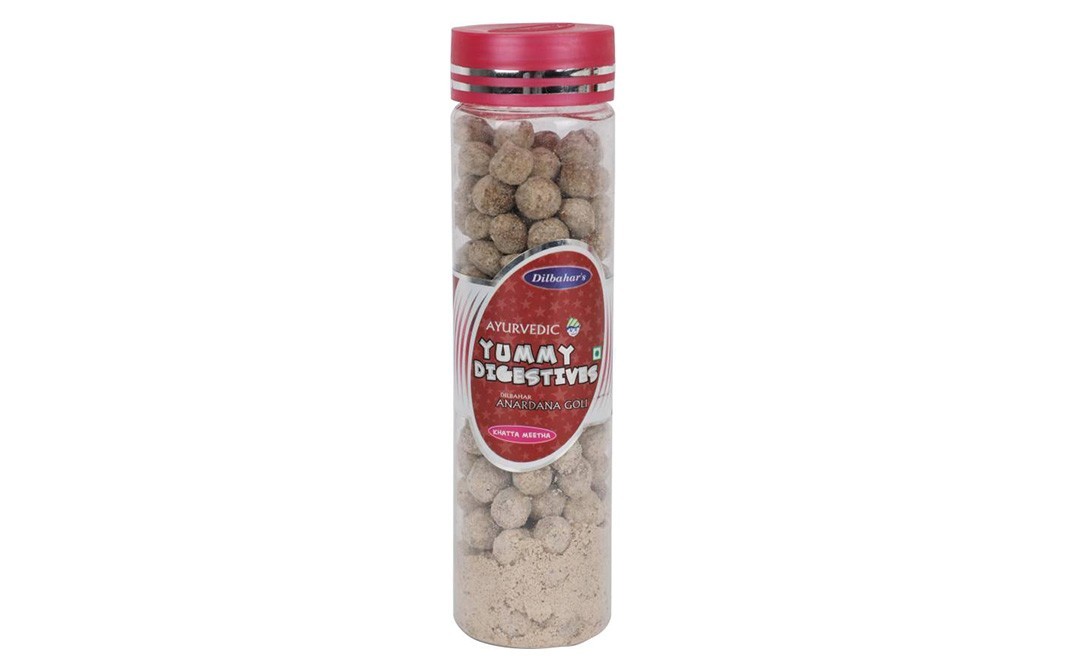Dilbahar's Ayurvedic Yummy Digestives Anardana Goli, Khatta Meetha   Jar  210 grams